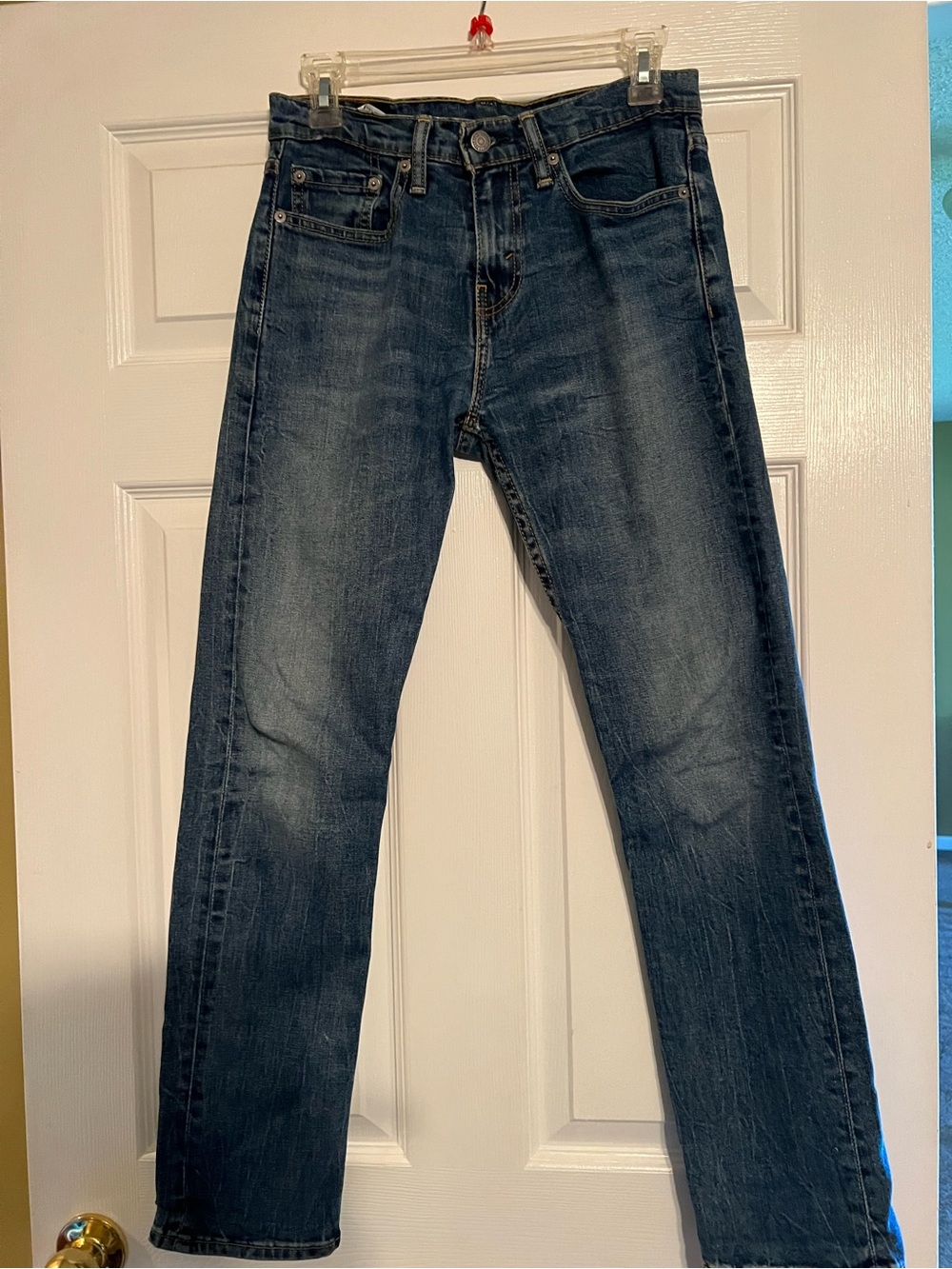Levi's Women's Straight Jeans in Dark Blue Wash